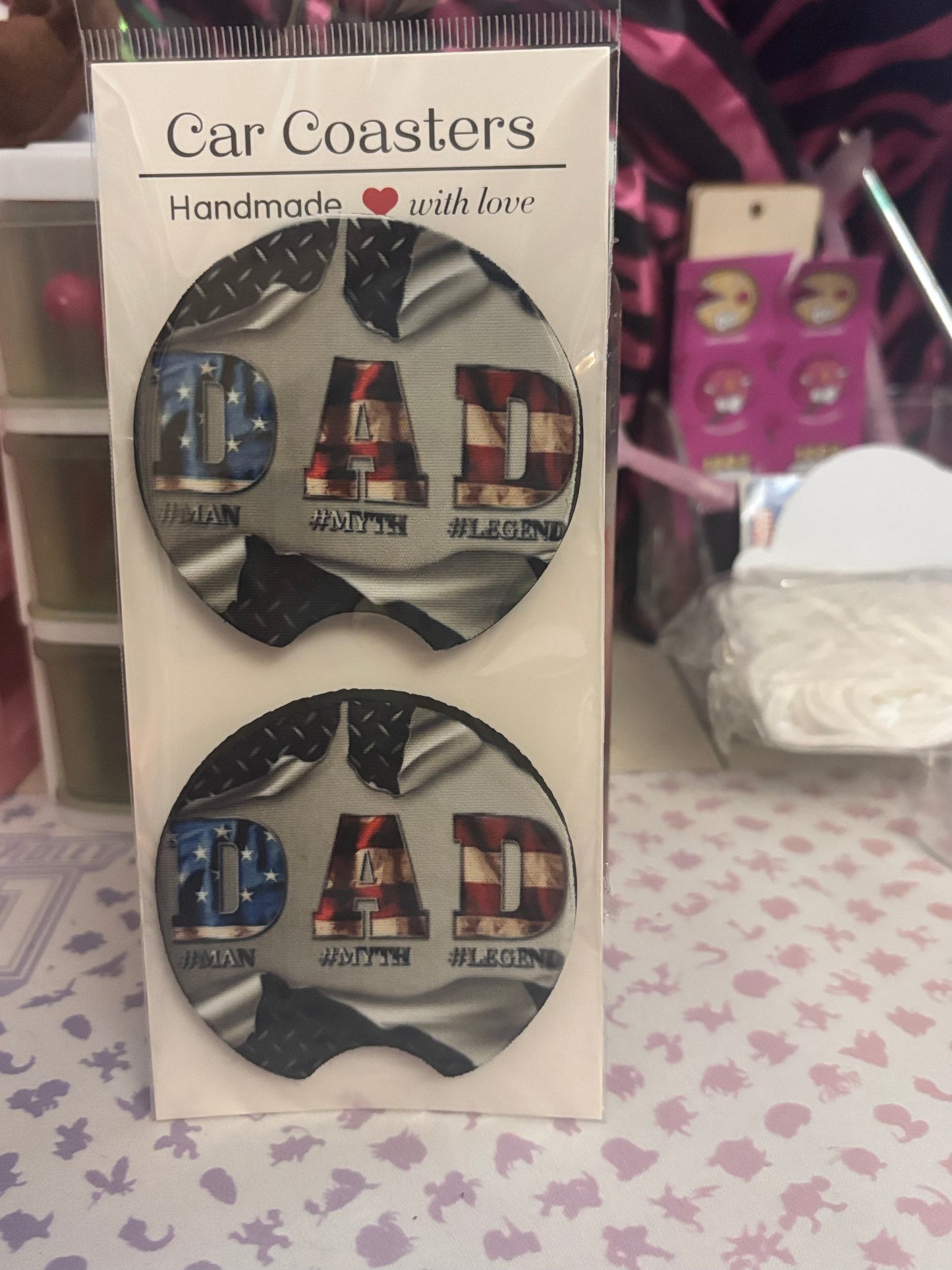 Dad Car Coaster set
