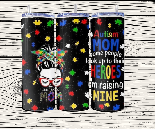 Autism Mom tumbler