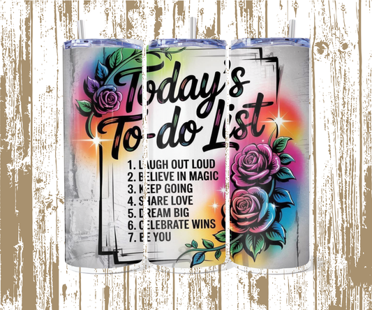To Do List 20 oz Tumbler