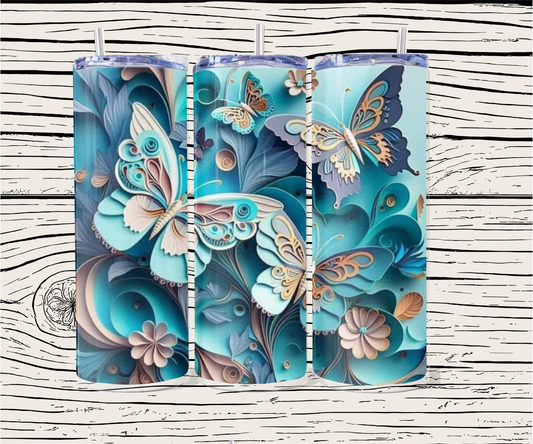 Butterfly 20 oz Tumbler