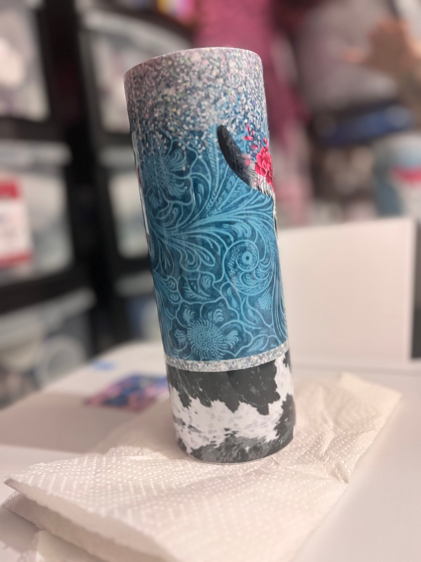 Western Themed 20 Oz Tumbler