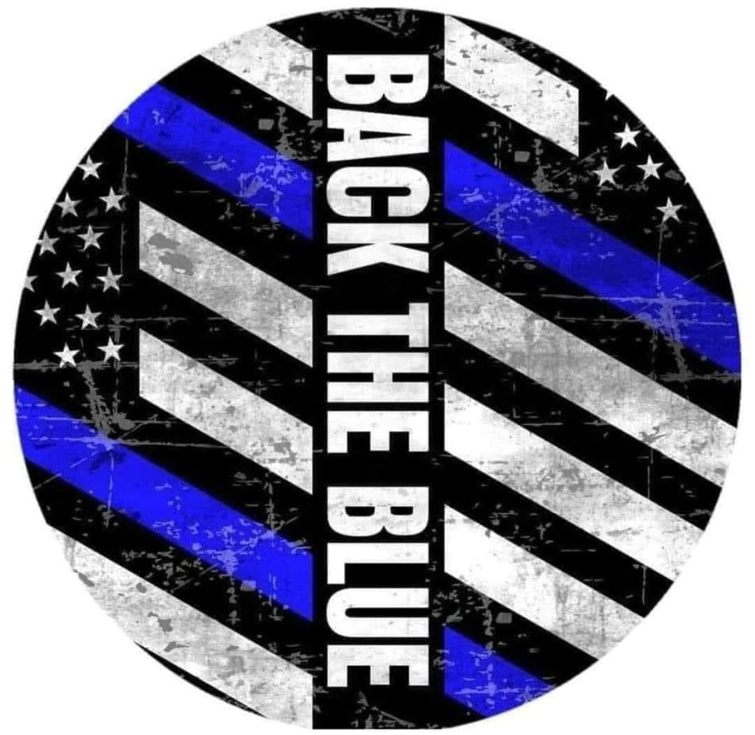 Back the Blue Car Coaster Set