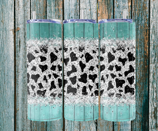 Blue and cow 20 oz Tumbler